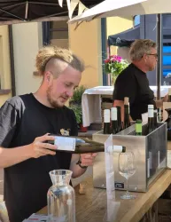 Joshua Trauth beim Hoffest